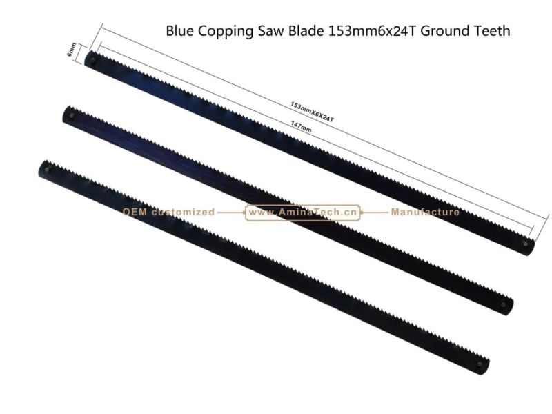 Blue Copping Saw Blade 153mm6x24T Ground Teeth,Hand Tools