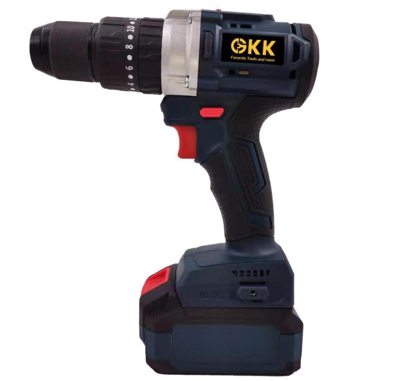 China Factory High Quality Construction 20V Lithium Battery Two Speed Cordless Drill Electric Tool Power Tool