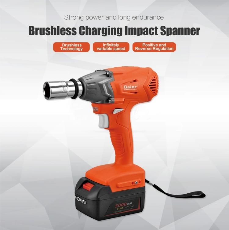 42V High Torque Wrench Cordless Power Wrench Electric Wrench Power Tools Electric Tools Cordless Impact Wrench