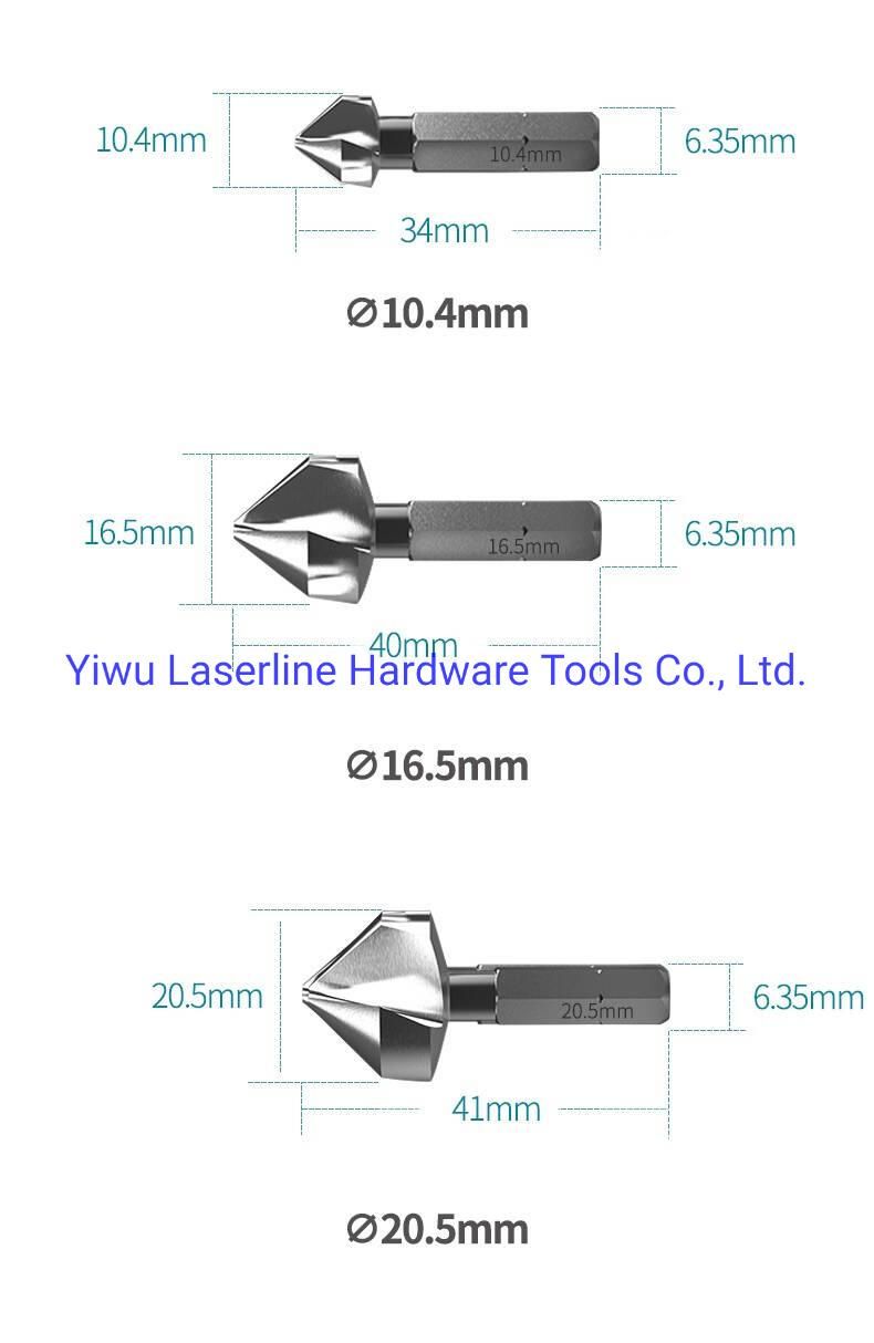 Excellent Performance Original Makita 3 Flutes Countersink Drill Bits for Chamfering Hole