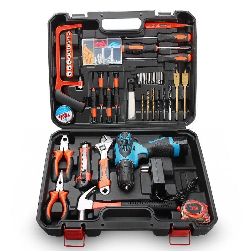 Most Sell Family Safety Plastic Home Repair DIY Combination Tools Set 49PCS Multifunction Hardware Tool Set