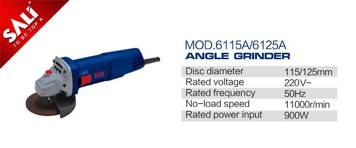 Sali 6115A/6125A 900W 115/125mm High Quality Angle Grinder
