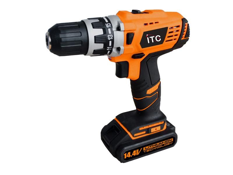 14.4V Powerful Lithium-Ion Battery Cordless Drill Power Tool