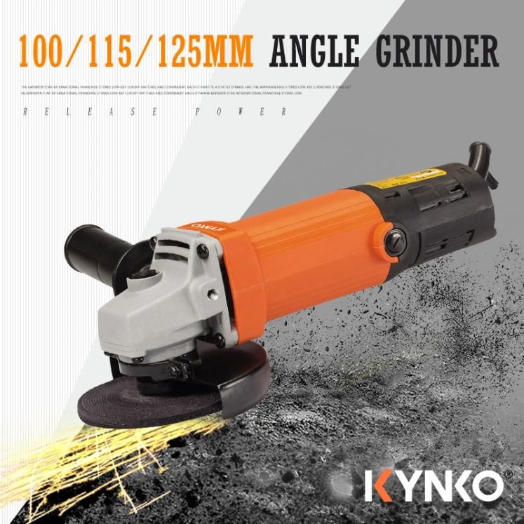 Kynko 100mm/4" 720W 12000rpm Back Switch Electric Angle Grinder for Stone Industry Power Tools