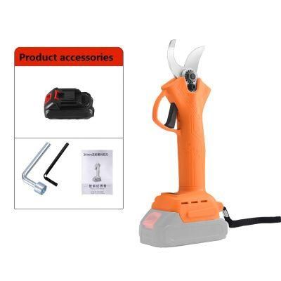 30mm Cordless Electric Pruner Rasaerba Grape Pruning Scissors Rechargeable Battery Powered Electronic Pruning Shears Electric
