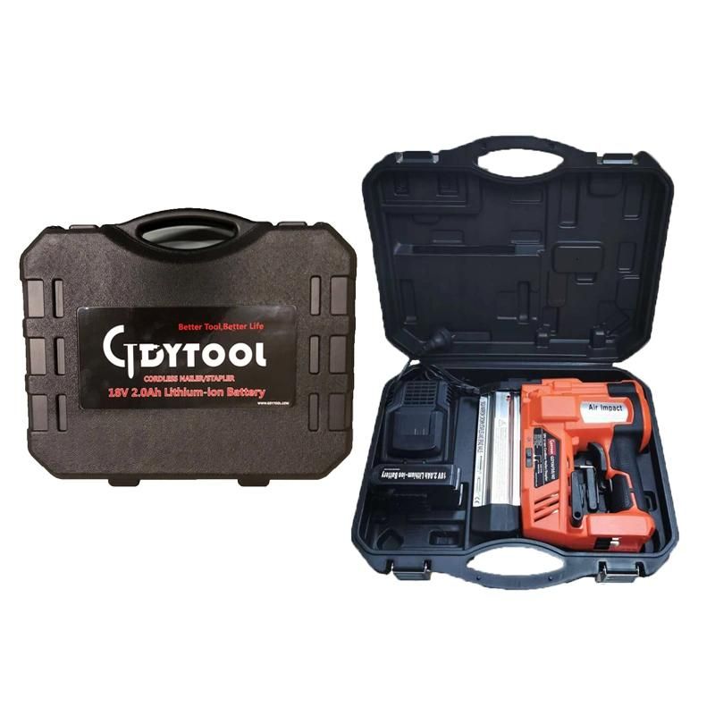 OEM China Good Supplier 18V Battery Cordless F50 Nailer and 9040 Stapler 2 in 1 Gdy-Af5040m