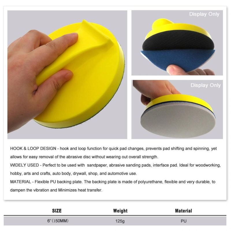 Cross-Border Supply 6 Inch 150mm Manual Dovetail Polishing Disc Self-Adhesive Flocking Sandpaper Polishing Disc Car Cleaning