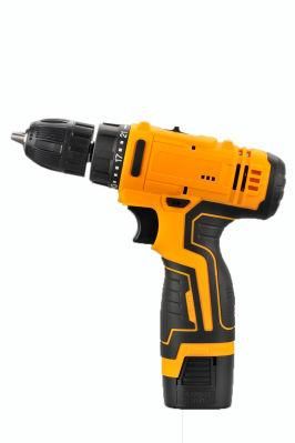 High Premium Electric 20V Li-ion (2X) 20/40nm Dual Speed Professional Cordless Impact Drill Power Tools with Tool Box