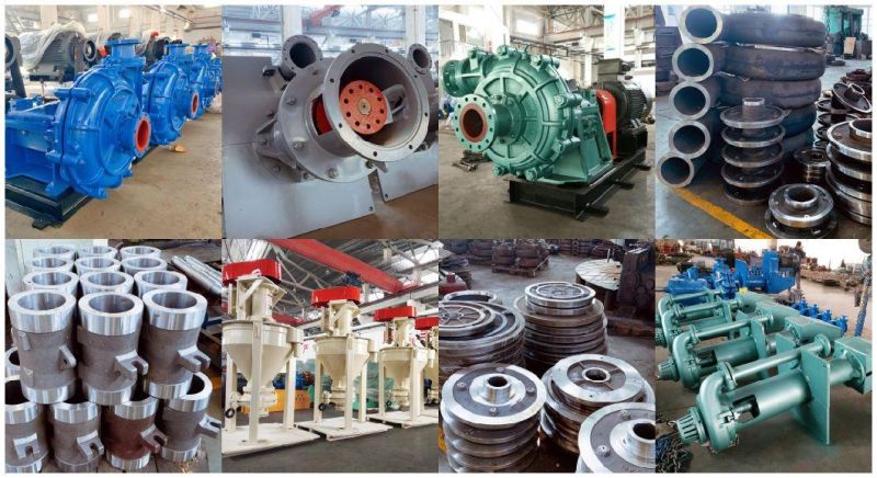 Ah Heavy Duty Industrial Centrifugal Vertical Horizontal Mining Mineral Processing Metal Rubber Abrasion Wear-Resisting Chrome Slurry Pump