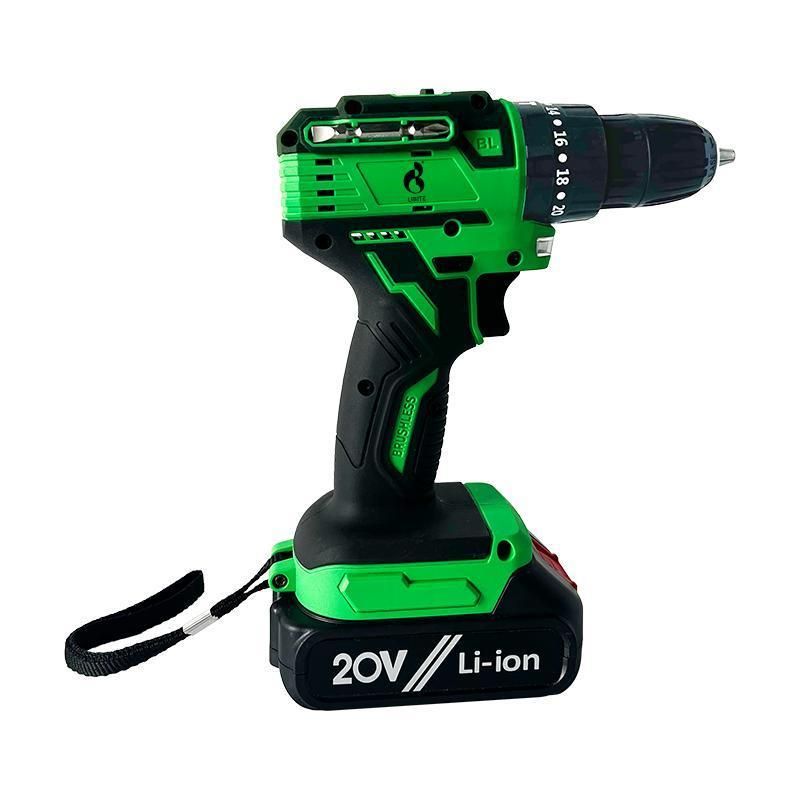 20V Lithium Heavy Duty 45nm Professional Cordless Impact Brushless Drill