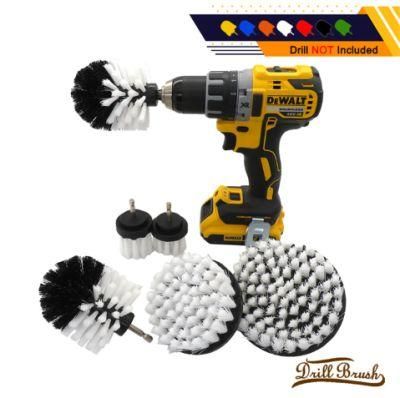 Nylon Cleaning Brush 2/3.5/4/5 Inches Electric Drill White Brush Head 6 Pieces Set Dirll Brush Wholesale dB0712